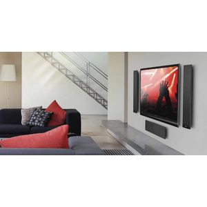 Ultra Dunne Center Speaker voor Home Cinema - 3.5 cm Diep, 10-150 W, HiFi Geluid