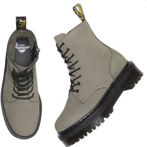 JADON GEMALEN NUBUCK PLATFORM LAARZEN Veterboots / Chelsea boots / Meisje Laarzen - Grijs - 36 - (190665588149)