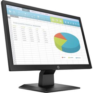 HP P204 - LED-monitor - 19.5 (19.5 zichtbaar) - 1600 x 900 HD+ - TN - 250 cd/m� - 1000:1 - 5 ms - HDMI, VGA, DisplayPort - zwart