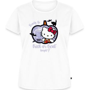 Hello Kitty Halloween Trick Of Treat Premium T Shirt Dames