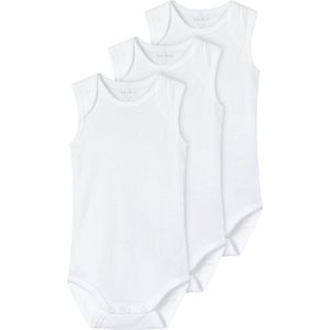 Name It Romper Zonder Mouw 3-Pack Bright White