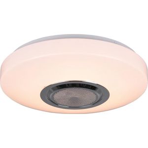 REALITY Maia PlafonniÃƒÂ¨re - Wit RGB - LED -GeÃƒÂ¯ntegreerde dimmer - Bluetooth luidspreker - d.33cm