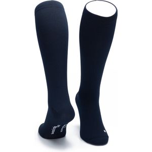WeirdoSox - Compressie sokken - Knie hoogte - Steunkousen voor vrouwen en mannen - 1 paar - Marine 43/46 - Ideaal als compressiekousen hardlopen - compressiekousen vliegtuig
