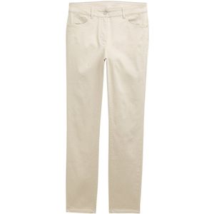 TOM TAILOR - Broek - Lichtbeige - Slimfit - Mid Waist - Lang