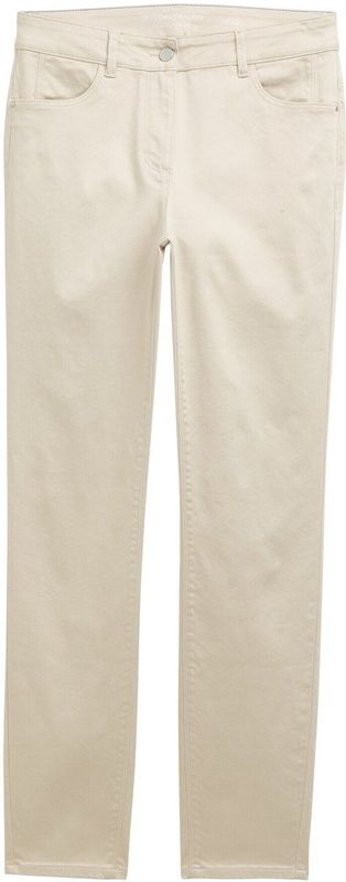 TOM TAILOR - Broek - Lichtbeige - Slimfit - Mid Waist - Lang