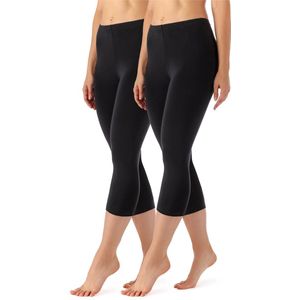 Merry Style - MS-MS10-144-LE - Capri - Zwart - Dames 3/4 Leggings - 2Pack