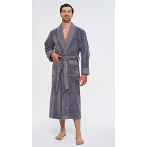 Luxe Heren Badjas Davey / Grijs / maat XXL