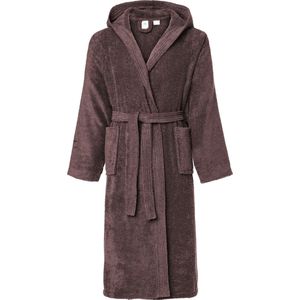 Ladeheid Heren Badjas met Capuchon - 100% Katoen - Wasmachine bestendig - Badstof - Bruin - M - LA-LA40-101-DG