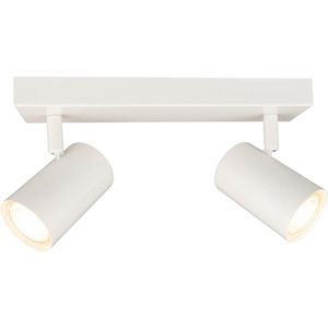 Ledvion LED Plafondspot Wit Duo - Kantelbaar - Dimbaar - GU10 fitting – Opbouw