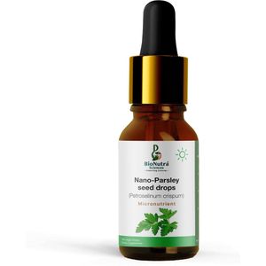 BioNutra Sciences, Nano Parsley seed extracts drops, minerals, vitamin K2, K1, vegan- vegetarian, dietary/ food supplement, bioavailable active micronutrient, nutrition drops-15ml