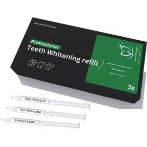 SmileVegan Teeth Whitening Kit Refill - ZONDER peroxide - refill gel - Navulling - Veilig Tanden Bleken - Witte Tanden - Teeth Whitening