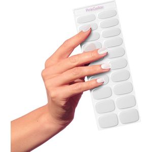 Pink Gellac UV Nagelstickers - Gellak Stickers 0014 Pearly Chrome - Nail Art Gel Stickers voor Nagels - 20 stuks in 10 maten