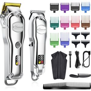 Hatteker Tondeuse voor Mannen – Haartrimmer en Kinderen – Tondeuse Baardtrimmer Professioneel – IPX7 Waterdicht – Draadloos & USB Oplaadbaar