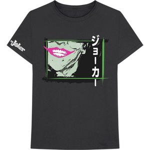 DC Comics Batman - Joker Smile Frame Anime Heren T-shirt - L - Zwart