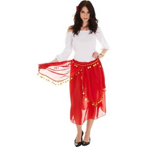 dressforfun - vrouwenkostuum gypsy XL - verkleedkleding kostuum halloween verkleden feestkleding carnavalskleding carnaval feestkledij partykleding - 301008