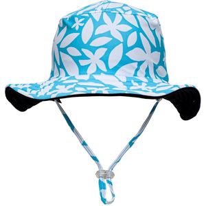 Snapper Rock - UV Omkeerbare bucket hat voor kinderen - Sunstainable - Aqua Bloom - maat S