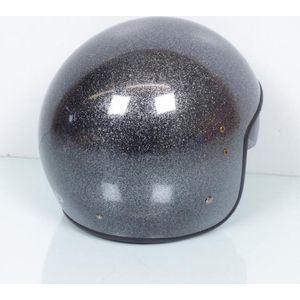 jet up helm voor mannen / vrouwen tot maat xxl smart glitter zwart / 62-63cm nieuw