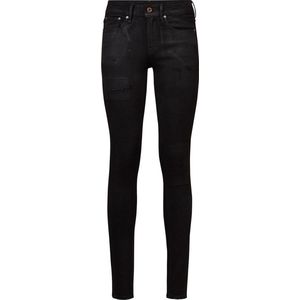 G-star 3301 - Mid Waist Skinny - Spijkerbroek - Zwart