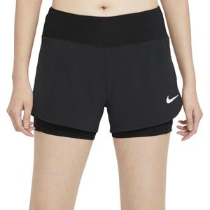 Nike Eclipse 2In1 Sportshort - Dames - Zwart - Maat L