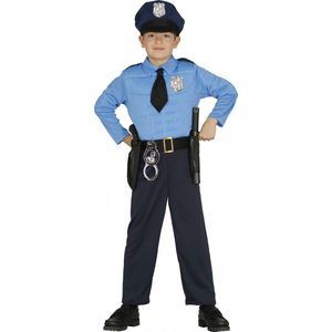Fiestas Guirca Verkleedpak Politie Junior Blauw Mt 10-12 Jaar