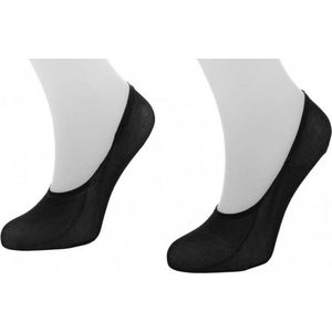 Teckel 2 paar - Sock Footies sokken - Kousenvoetjes - 34 - Zwart