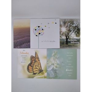 Condoleance moeder - rouwkaart - wenskaart - set van 5 - Hallmark