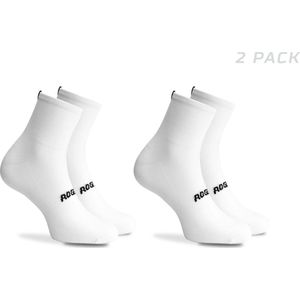 Rogelli Essential 2-pack Fietssokken - Heren - Wit - Maat 36-39