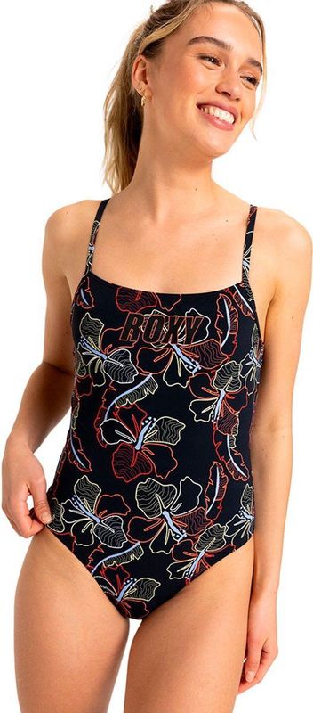 Roxy - Active Badpak - Zwart - Gerecycled Nylon/Elastaan - Chloorbestendig