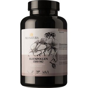 Pro Natura B.V. Bijenpollen 1500 mg - 100 tabl. - voor energie- ondersteunen afweersysteem