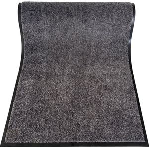 JYG Cleanwash grijs grote deurmat - 4 zijdenafwerking - 90x550cm