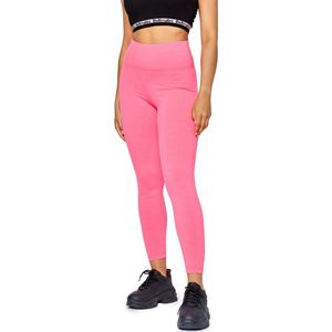 Bellivalini Dames Leggings - Sport - Neon - Vrijetijdsbroek - Lang - Polyester - BLV-BLV50-295-LE - Roze - L