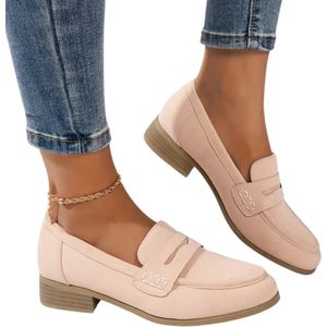 Bovista Loafers Dames - Met Hak - Damesschoenen - Instappers - Roze - Maat 36.5