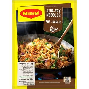 Maggi Stir-fry Noodles Soy Garlic - 10 stuks x 185gr - Voordeelverpakking