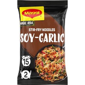 Maggi Stir-fry Noodles Soy Garlic - 10 stuks x 185g - Voordeelverpakking
