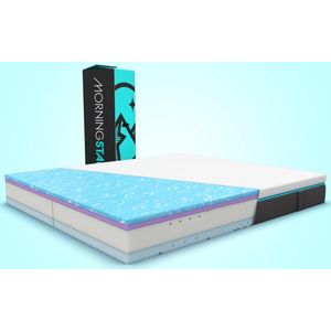 Matras Morningstar Stellar 180x210 Tweepersoons Traagschuim Stevig Huisstofmijtwerend Buik-slaper Rug-slaper Zij-slaper