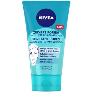 NIVEA - Reinigingsscrub - Essentials Dagelijkse Scrub - Voor onzuivere huid - Met Melkzuur & Magnolia-extract - 150 ml - 1 stuk