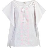 usha - Poncho - Boho - Met Fledermausärmels - Met Stickerei