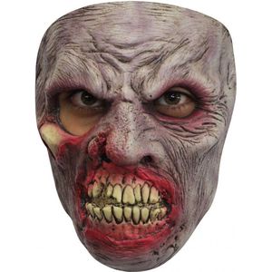 Partychimp Zombie Gezichts Masker Halloween Masker voor bij Halloween Kostuum Volwassenen - Latex - One-size