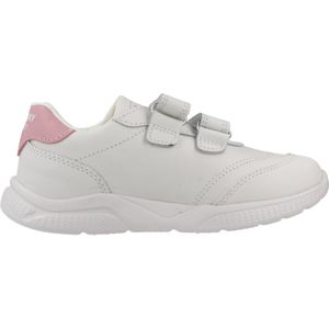 Pablosky Sportschoenen voor meisjes, leer met klittenbandsluiting, Wit, 21 EU