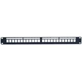 Lanview - Patchpaneel - Zwart - 1U - 19 inch - Server Accessoires