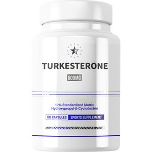 Turkesterone 10% Complex met Hydroxypropyl-β-Cyclodextrine - 60 Capsules (600mg)