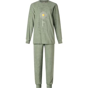 Dames pyjama Lunatex badstof 124205 navy maat XL