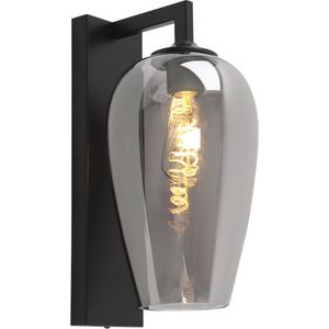 Olucia Andy - Design Wandlamp - Metaal/Glas - Grijs;Zwart