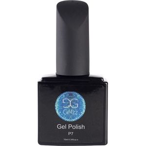 Gelzz Gellak - Gel Nagellak - kleur Platinum Turquoise Trouble P7 - GlitterGroen - Dekkende kleur - 10ml - Vegan