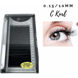 Wimpers Extensions - Prime Silk Lashes - 10mm - 0.15 C Krul