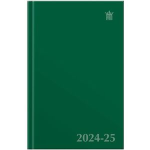 Ryam - Studie agenda Uni - 2024-2025 - A5 - Groen - 1 Week op 2 pagina's - Hardcover