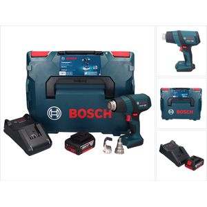 Bosch GHG 18V-50 Professionele snoerloze heteluchtblazer 18 V 300° C / 500° C + 1x accu 5.0 Ah + lader + L-Boxx