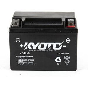 accu sla kyoto voor scooter peugeot 50 vivacity sixties 4t 2010 tot 2012 yb4l-b sla / 12v 4ah nieuw