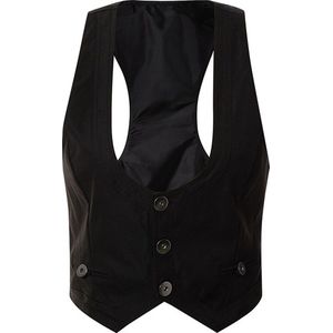 WiseGoods Luxe Gilet Dames - Vest - Vesten Vrouwen - Gothic Design - Kleding Vrouw - Kleren - Hesjes - Dameskleding - Zwart M