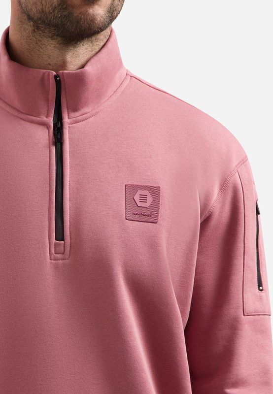 Sweater met halve rits